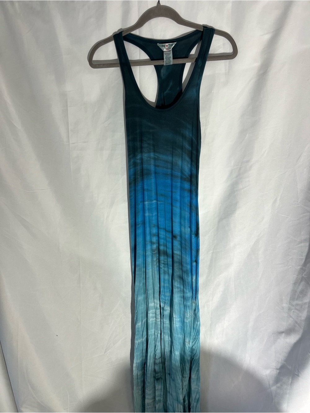 NWOT Womens HARD TAIL Ombré Ocean Tie Dye Maxi Dress